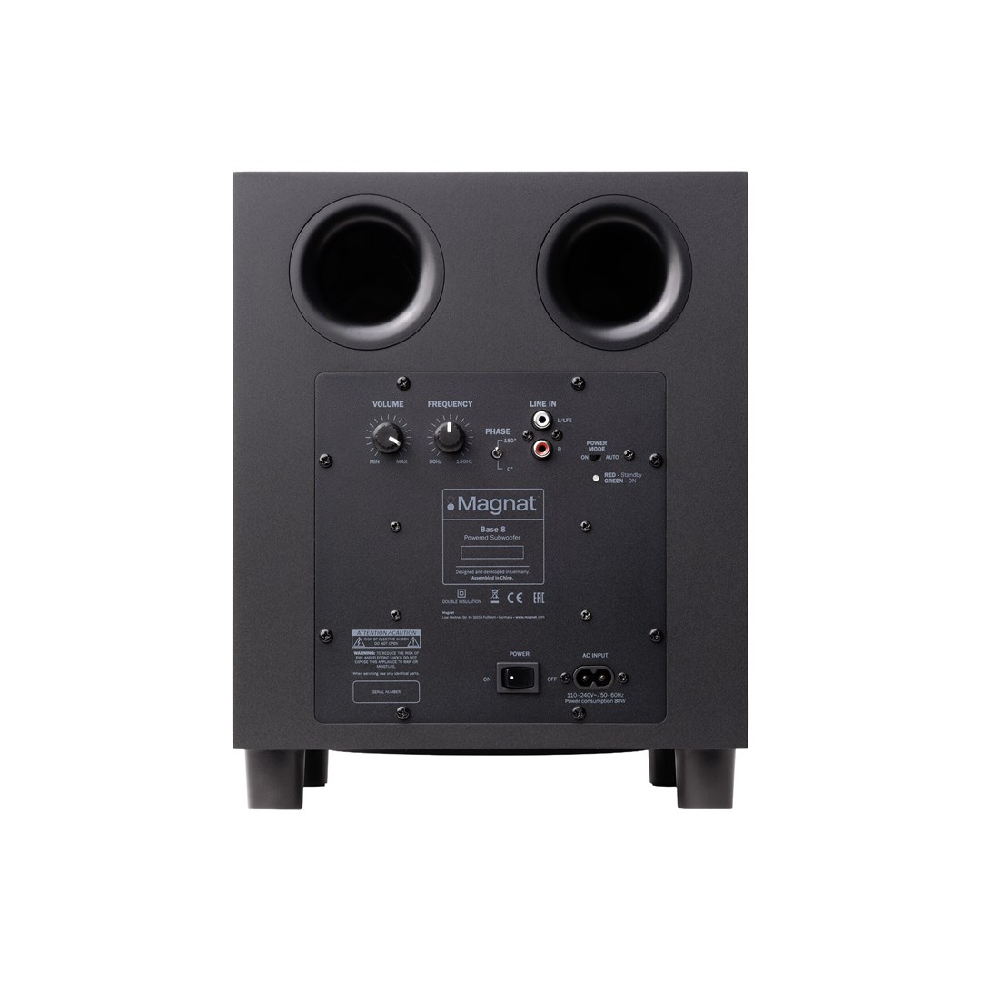 Magnat Base 8 - actieve subwoofer, 70 W (zwart)