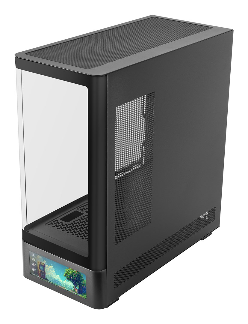 Mars Gaming MCLCDPRO computerbehuizing Midi Tower Zwart