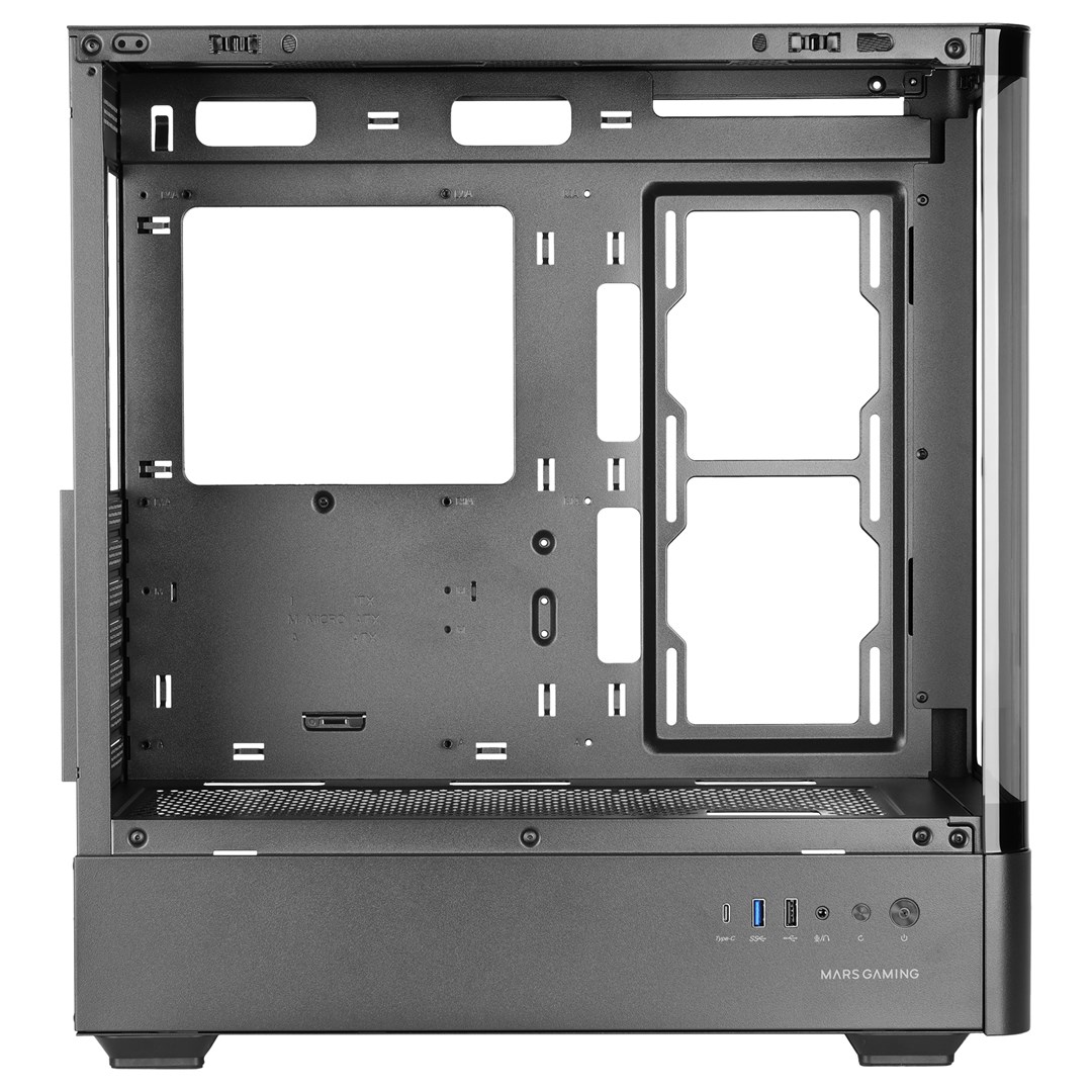 Mars Gaming MCLCDPRO computerbehuizing Midi Tower Zwart