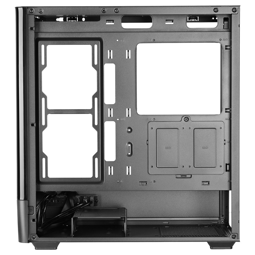 Mars Gaming MCLCDPRO computerbehuizing Midi Tower Zwart