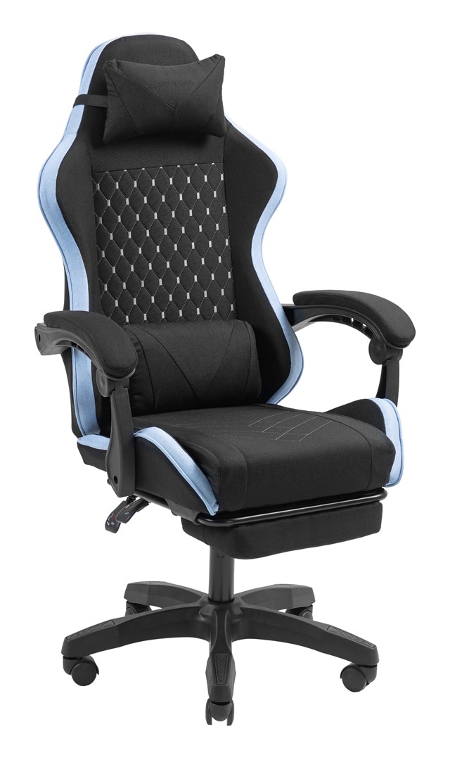 Mars Gaming MGC-X Fabric PC-gamestoel Gecapitonneerde zitting Zwart, Blauw