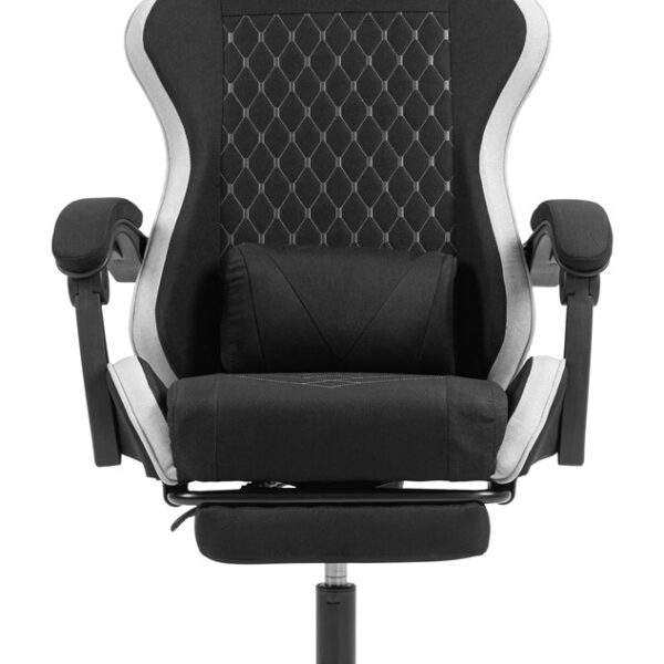 Mars Gaming MGC-X Fabric PC-gamestoel Gecapitonneerde zitting Zwart, Wit