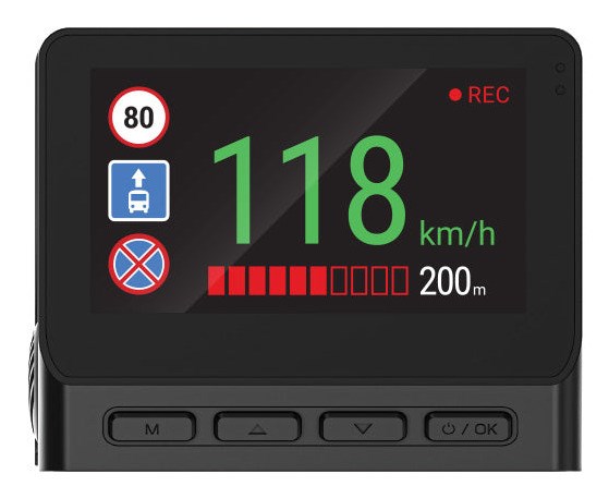 Navitel RS990 GPS 4K Ultra HD Wifi USB Zwart