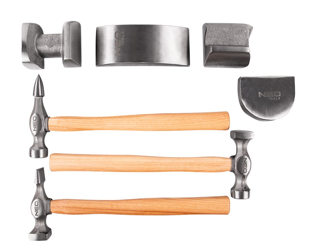 NEO TOOLS carrosseriehamerset, 7-delig
