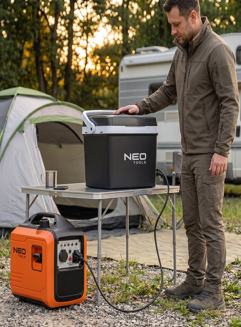 NEO TOOLS invertergenerator 2000 W, oranje/zwart