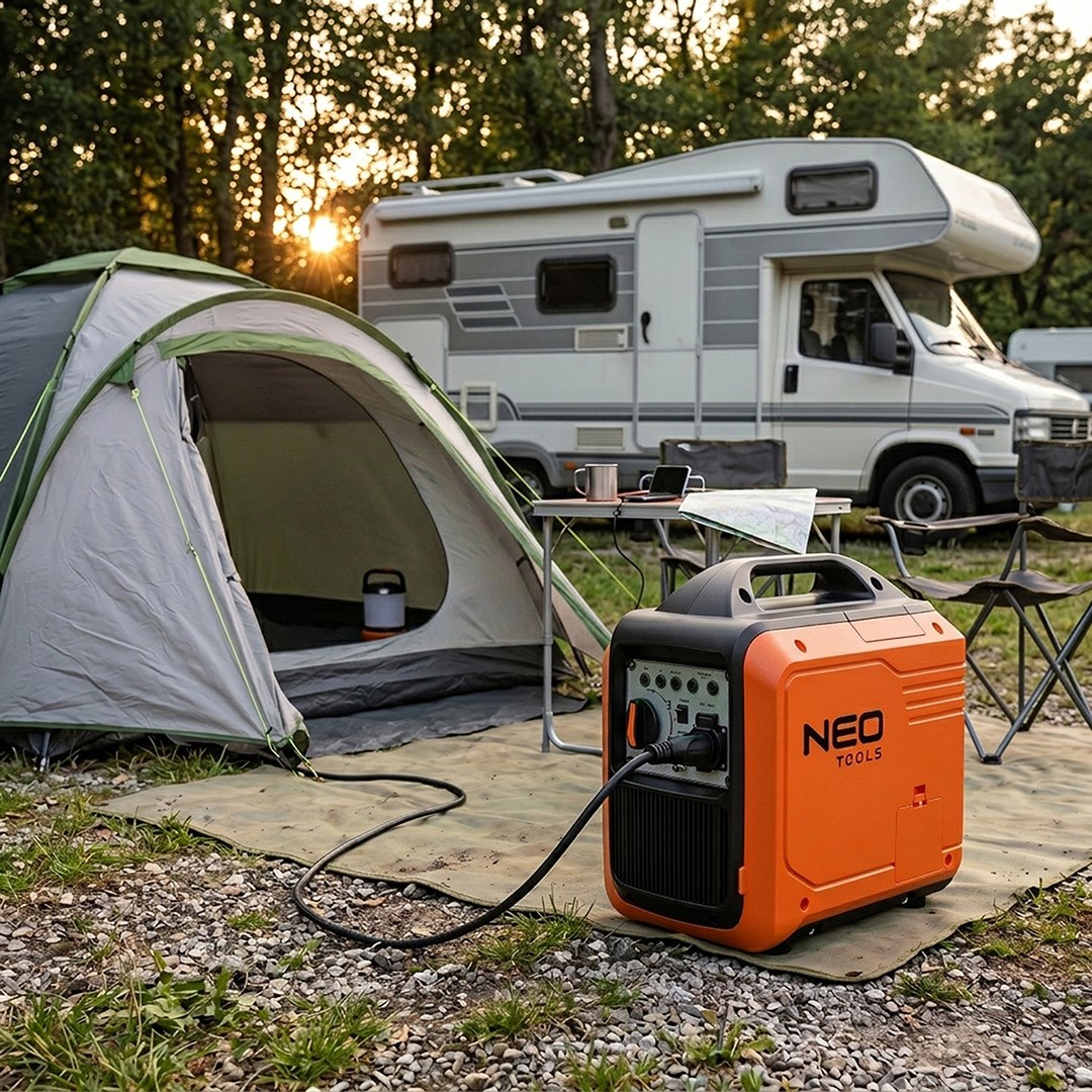 NEO TOOLS invertergenerator 2000 W, oranje/zwart