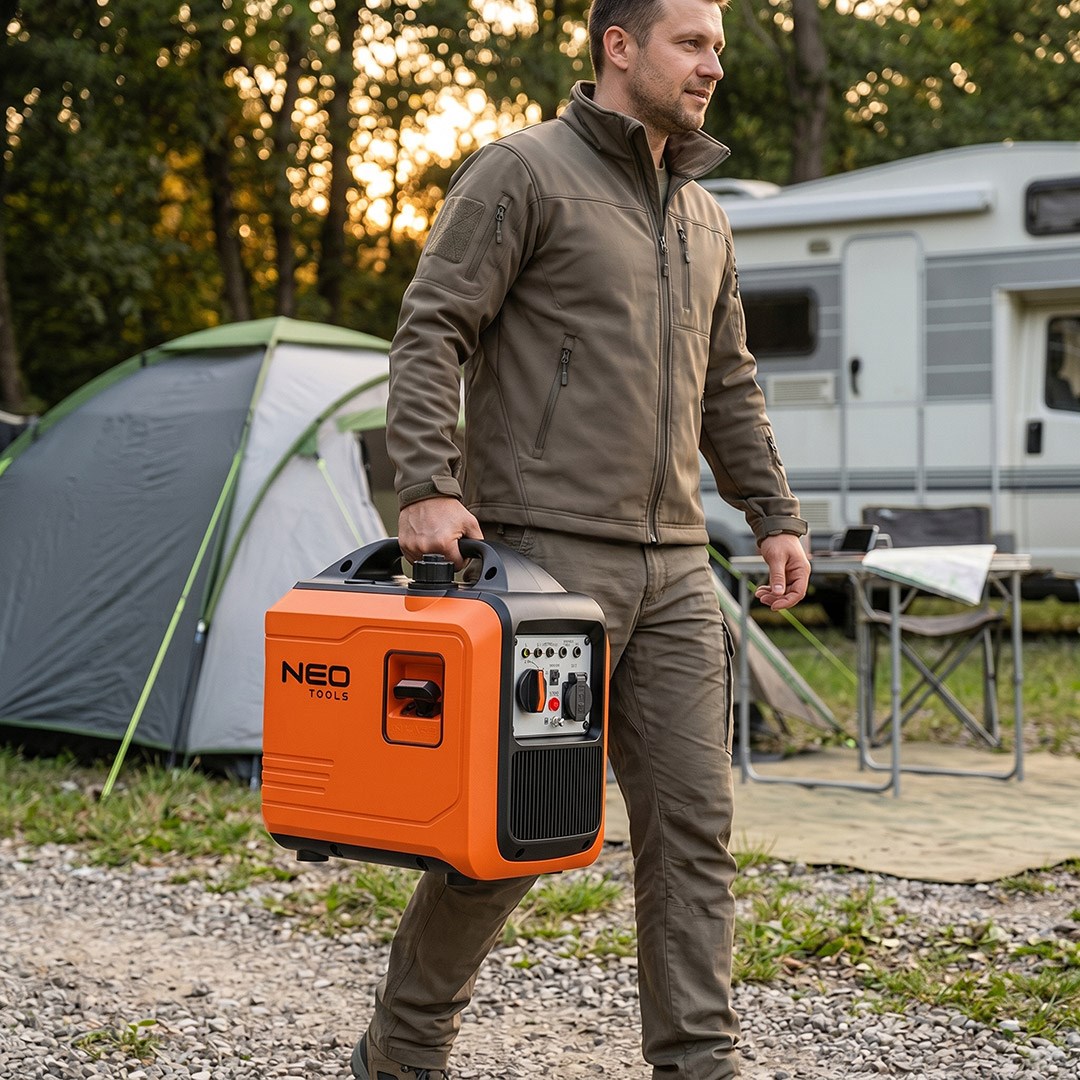 NEO TOOLS invertergenerator 2000 W, oranje/zwart