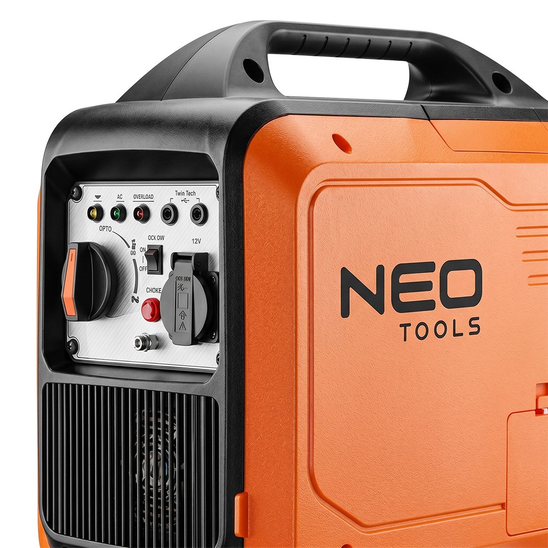 NEO TOOLS invertergenerator 2000 W, oranje/zwart