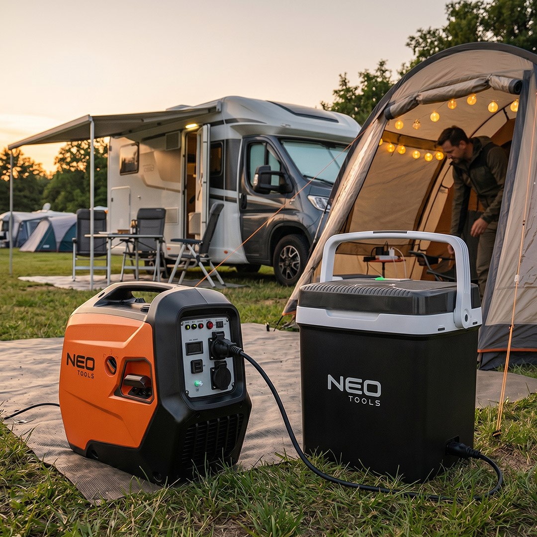 NEO TOOLS invertergenerator 3200 W, oranje/zwart