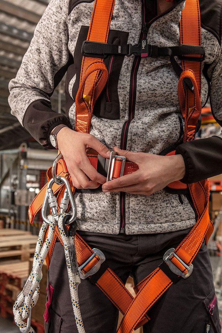 NEO TOOLS valbeveiligingsset met heupgordel en schokdemper