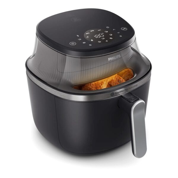 Philips 3000 series NA331/00 friteuse Enkel 6,2 l Vrijstaand 1700 W Heteluchtfriteuse Zwart, Zilver