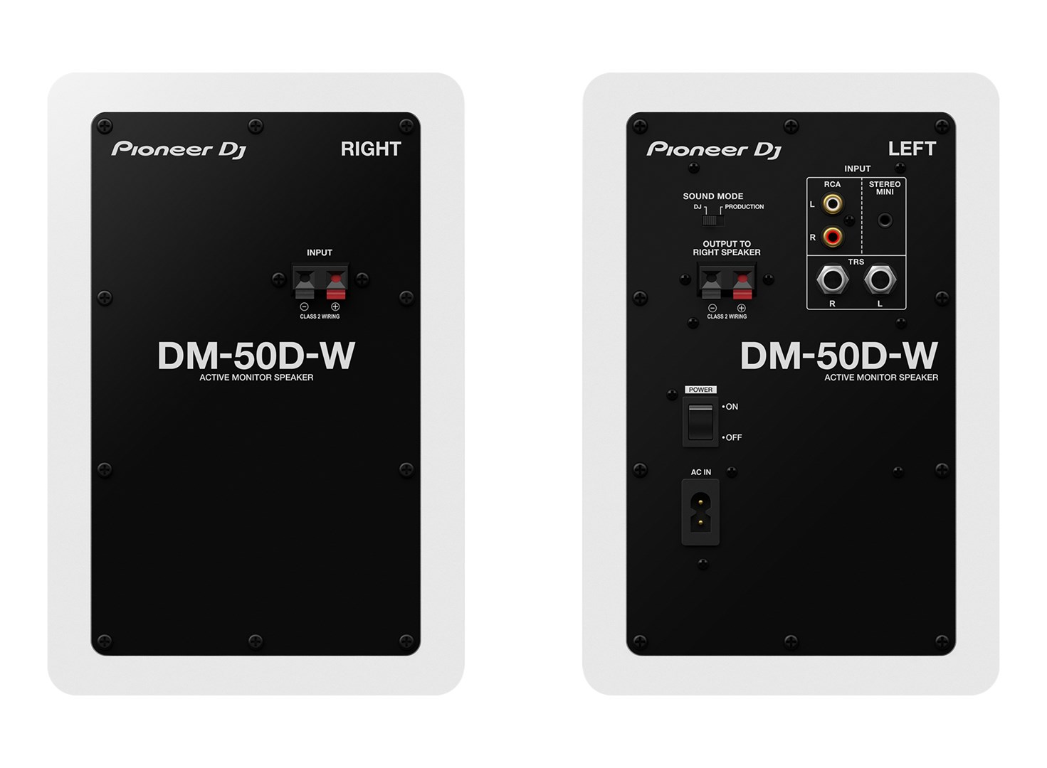 Pioneer DM-50D 2-weg Wit Bedraad 50 W