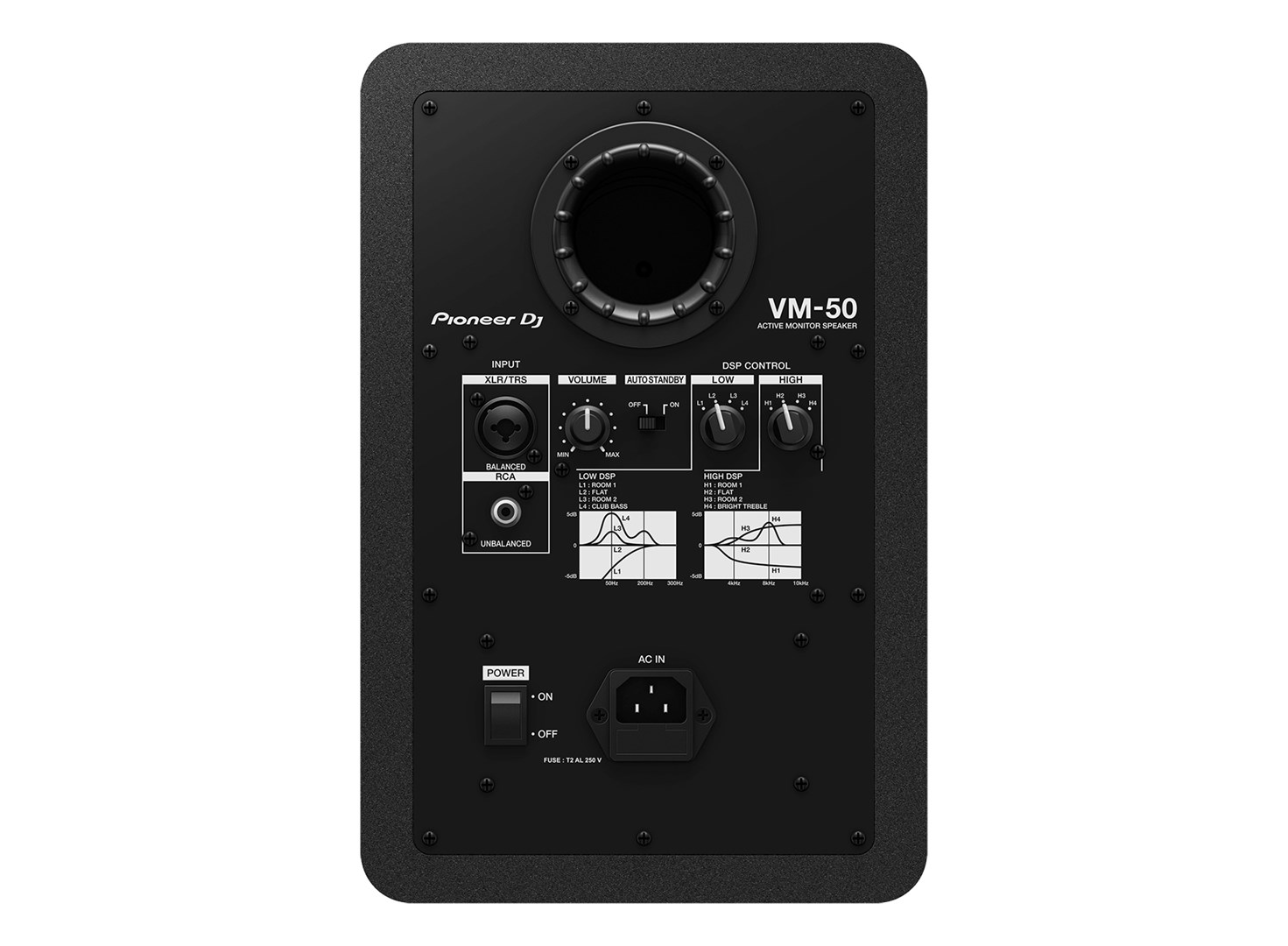 Pioneer VM-50 luidspreker 2-weg Zwart Bedraad