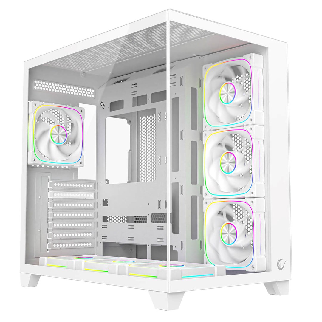 RAMPAGE PC BEHUIZING MET GEHARD GLAS wit