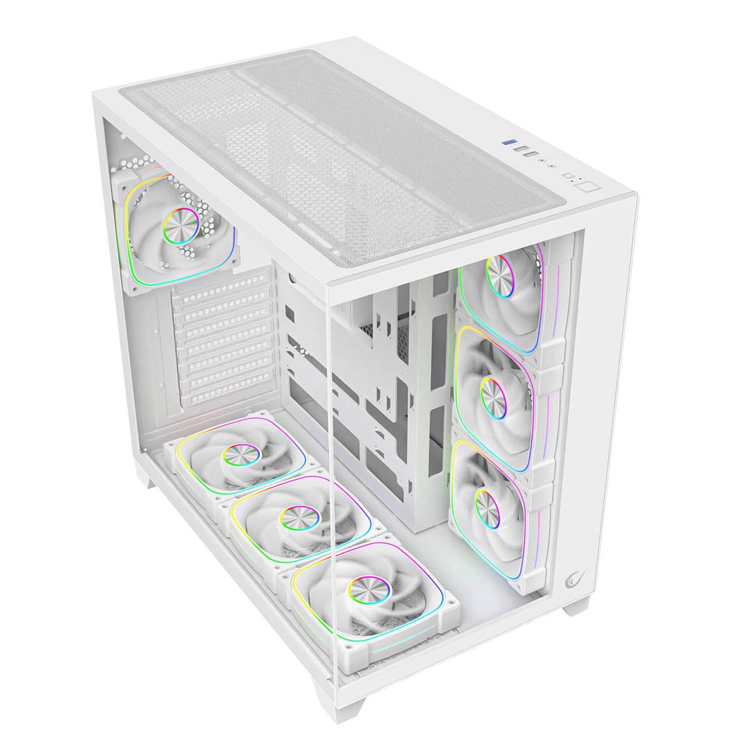 RAMPAGE PC BEHUIZING MET GEHARD GLAS wit