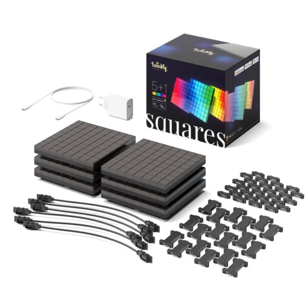 SMART BLOKKEN TWINKLY SQUARES COMBO PACK 6 BLOCKS (1 MASTER + 5 EXTENSION) X 64 PIXELS RGB