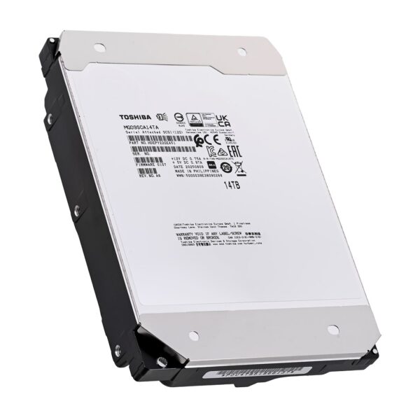 Toshiba MG09 interne harde schijf 14 TB 7200 RPM 3.5" SAS
