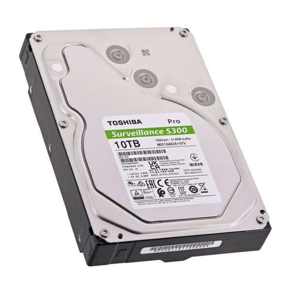 Toshiba S300 Pro Surveillance interne harde schijf 10 TB 7200 RPM 512 MB 3.5" SATA III