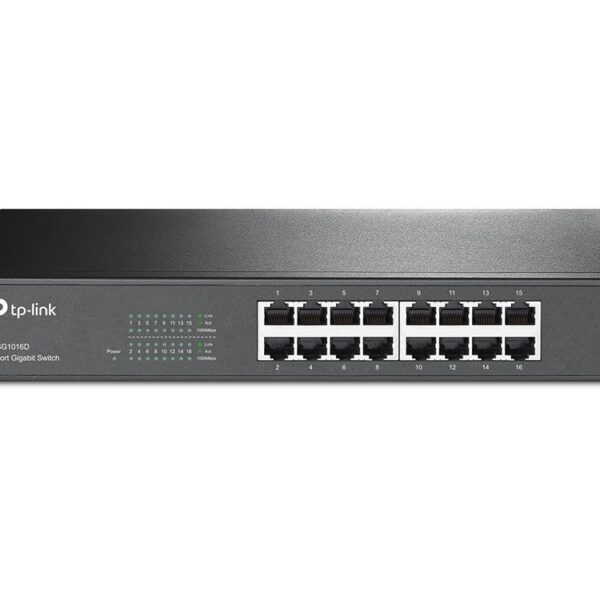 TP-Link TL-SG1016D netwerk-switch Unmanaged L2 Gigabit Ethernet (10/100/1000) Zwart
