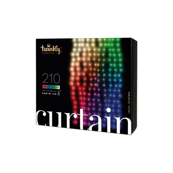 TWINKLY Curtain 210 (TWW210SPP-TEU) Intelligente LED-lampen 210 LED RGB+W 2,1 m