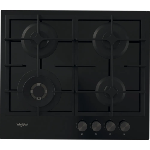 Whirlpool AKT 6455/NB1 kookplaat Zwart Ingebouwd Gaskookplaat 4 zone(s)