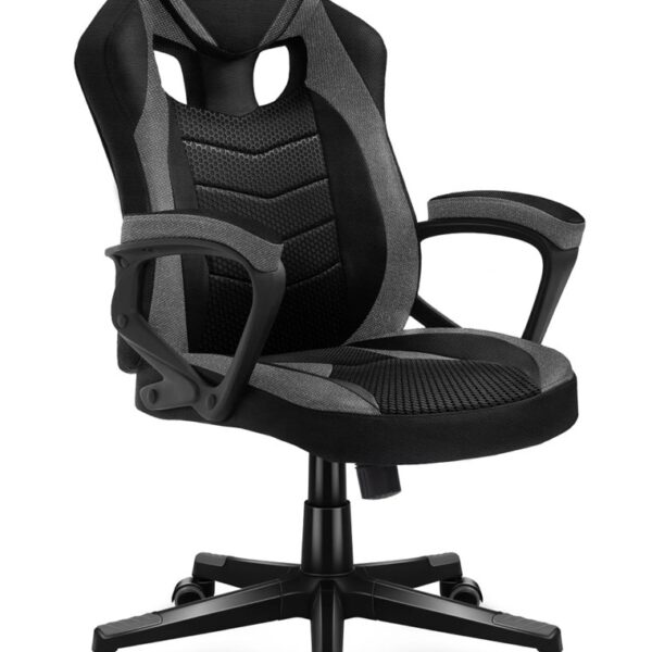 Huzaro FORCE 2.5 GREY MESH Gaming leunstoel Zitgedeelte van mesh Zwart, Grijs