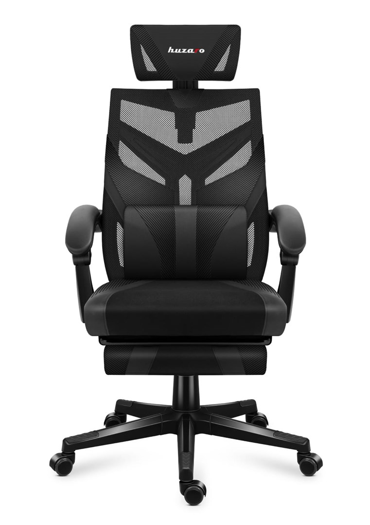 HUZARO COMBAT 5.0 BLACK GAMING STOEL