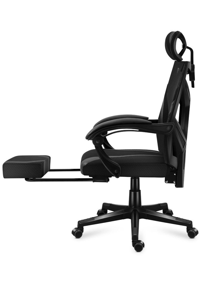 HUZARO COMBAT 5.0 BLACK GAMING STOEL