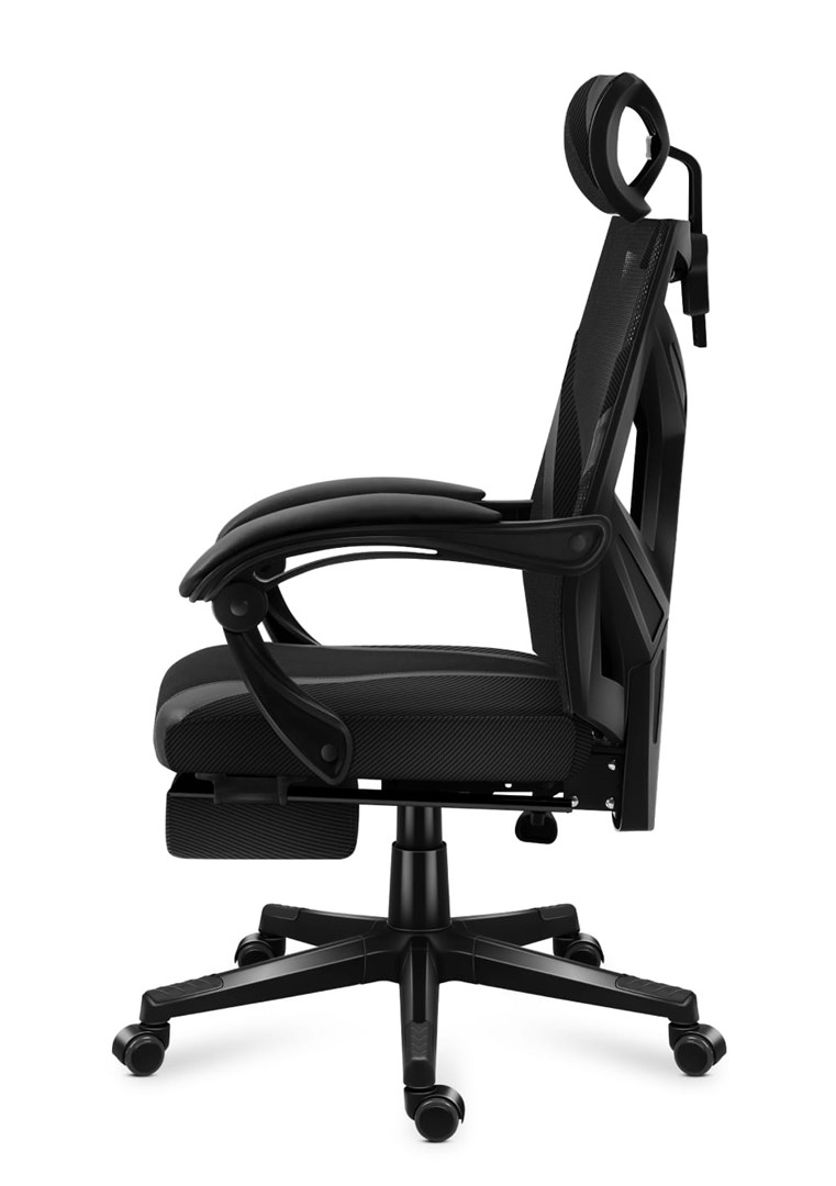 HUZARO COMBAT 5.0 BLACK GAMING STOEL