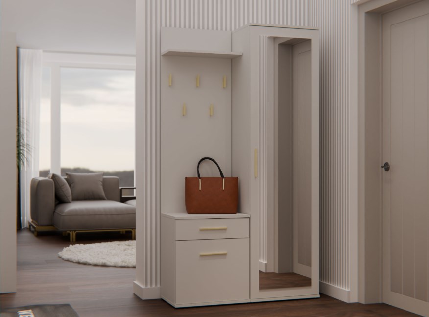Garderobe DUO Kleur kasjmier Set