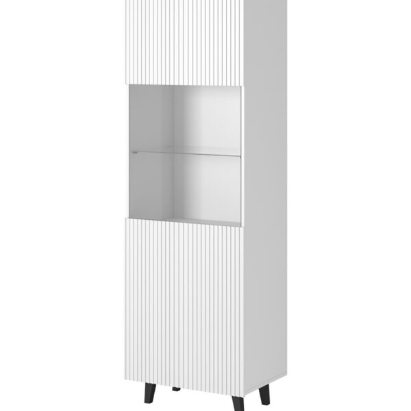 Vitrinekast PAFOS 60x40x182 cm wit mat