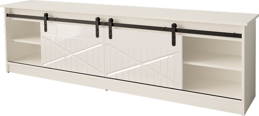 RTV GRANERO kast 200x56,7x35 wit/glans wit
