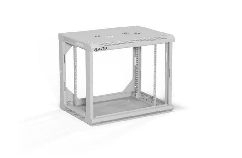 ALANTEC Stellingkast 19" 9U 600x450, Grijs FLAT PACK