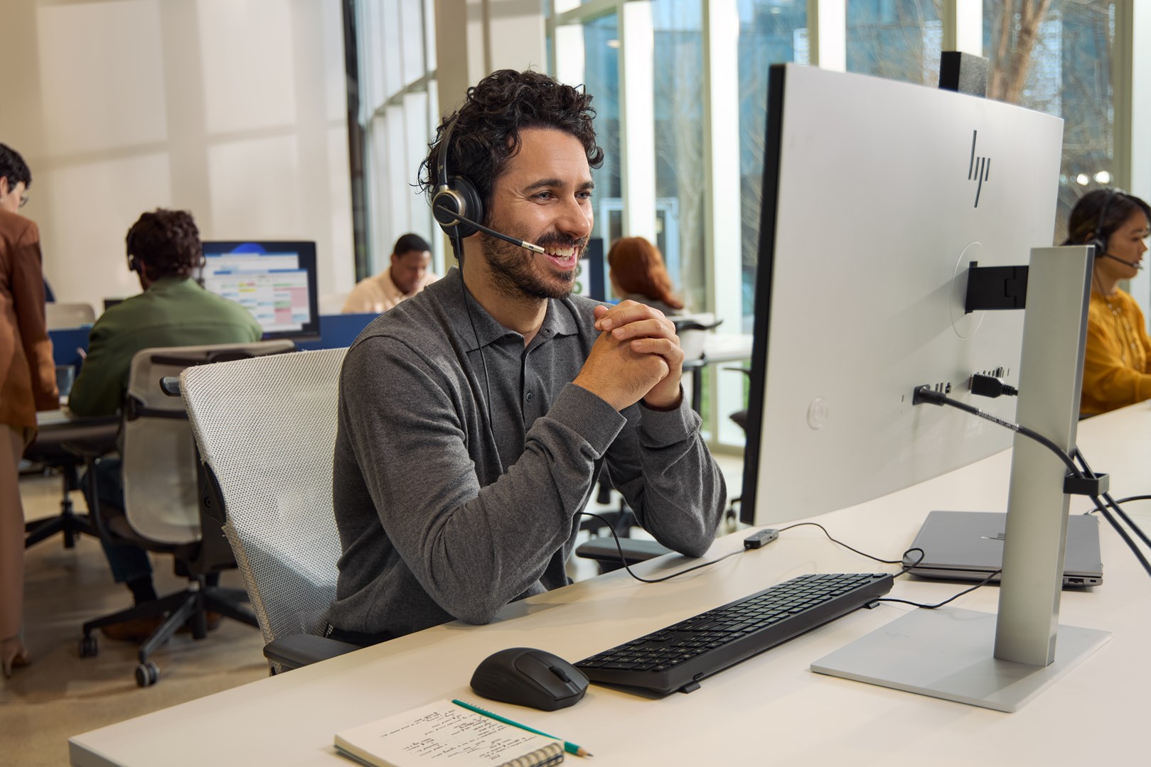 HP Poly Mission 615 Monaural USB Wired Headset