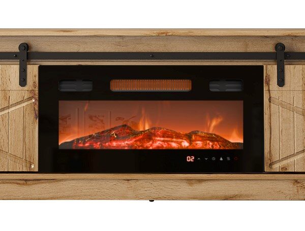 RTV GRANERO + openhaardkast 200x56,7x35 eiken wotan