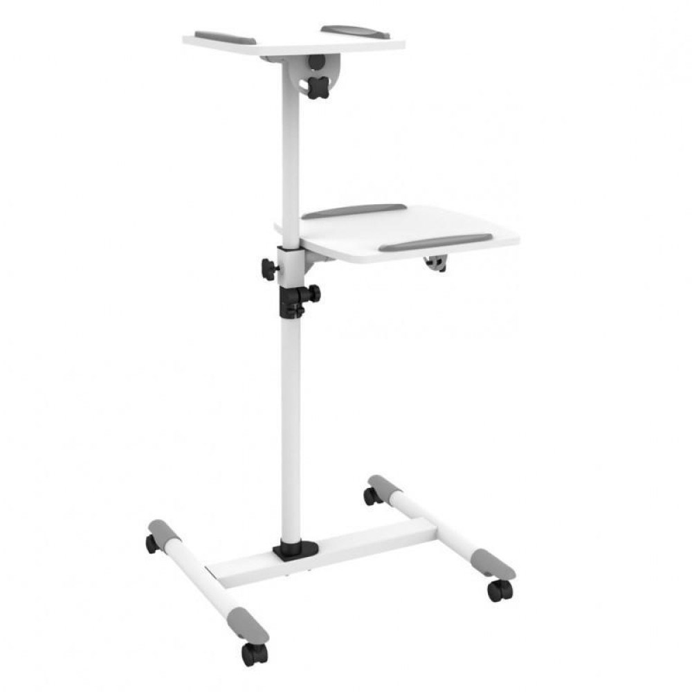 Techly ICA-TB TPM-6 multimediawagen & -steun Wit Multimediatrolley