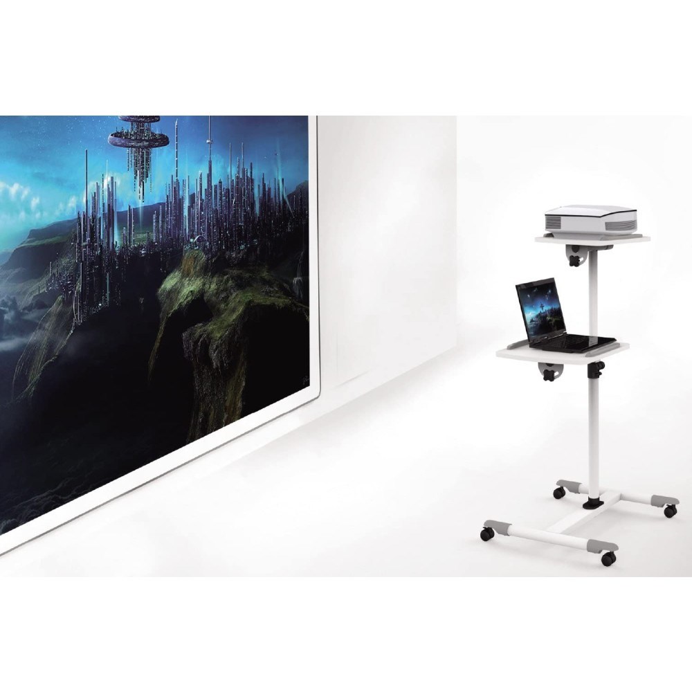 Techly ICA-TB TPM-6 multimediawagen & -steun Wit Multimediatrolley