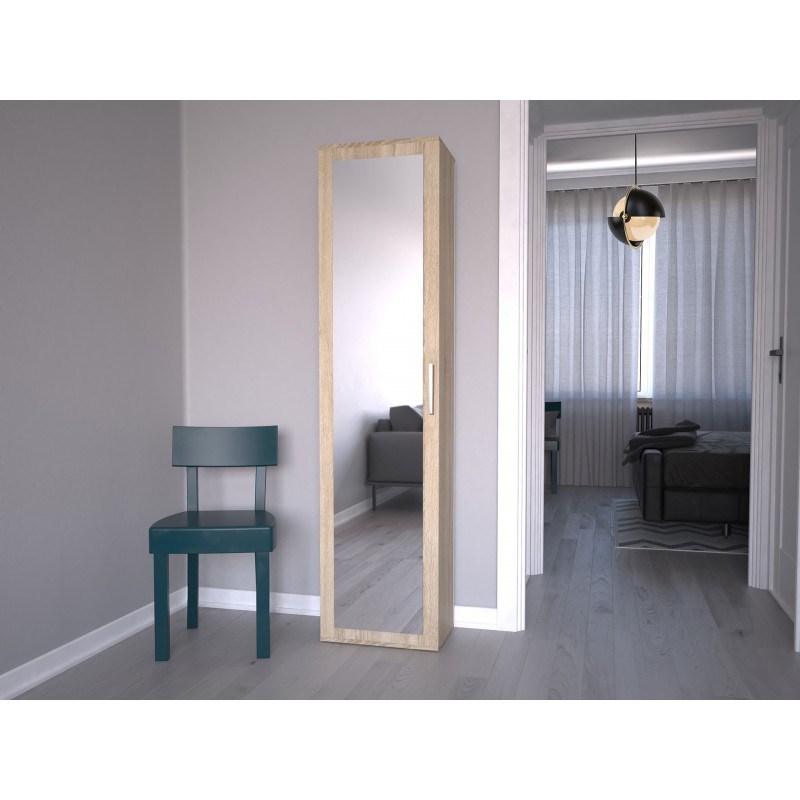 Topeshop DUO SZAFKA SONOMA Kledingkast & kast voor slaapkamer 2 schappen 1 deur(en) Eiken