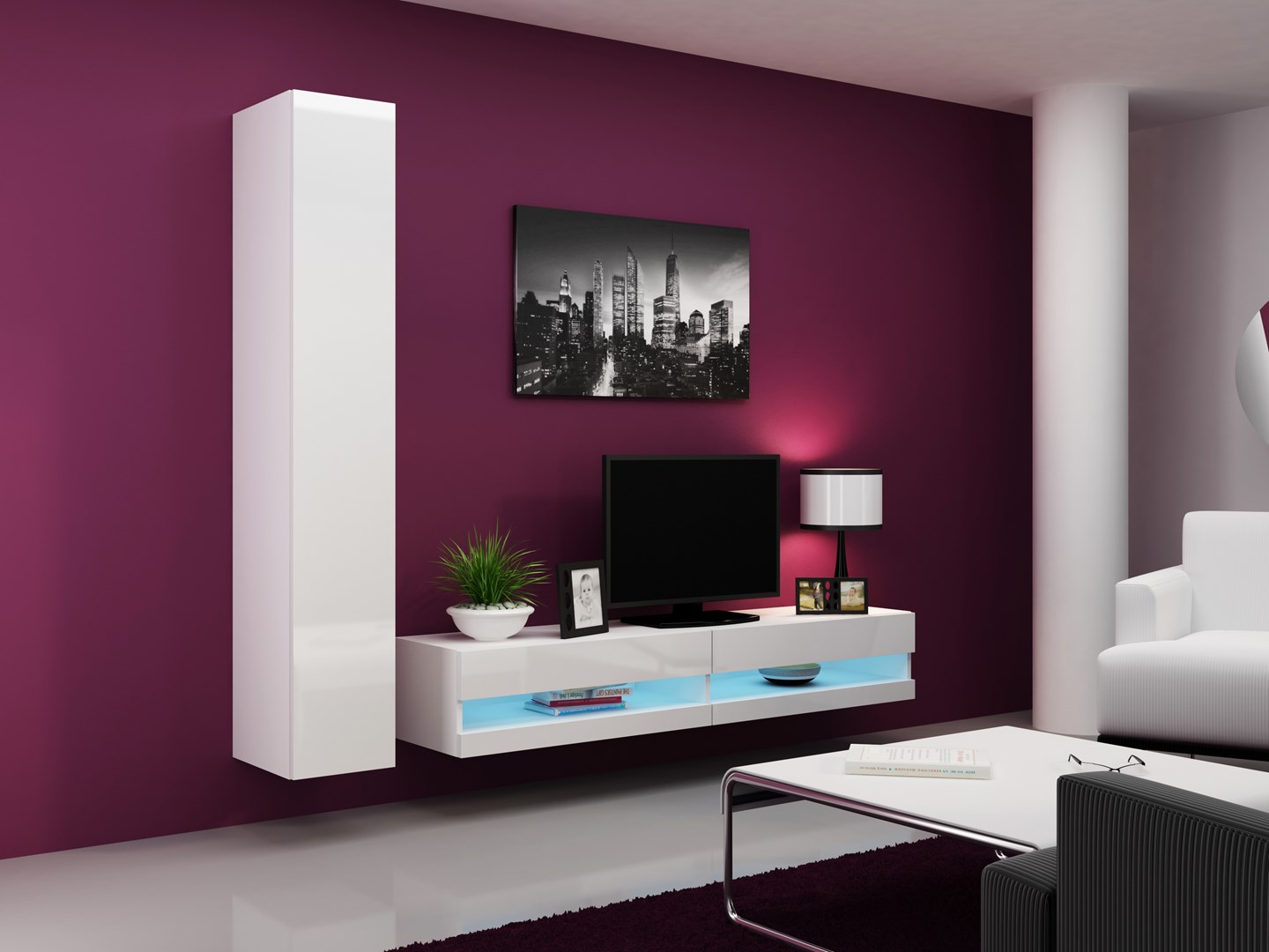 Cama RTVVIGO180N b/b TV meubel & entertainment center 2 schappen