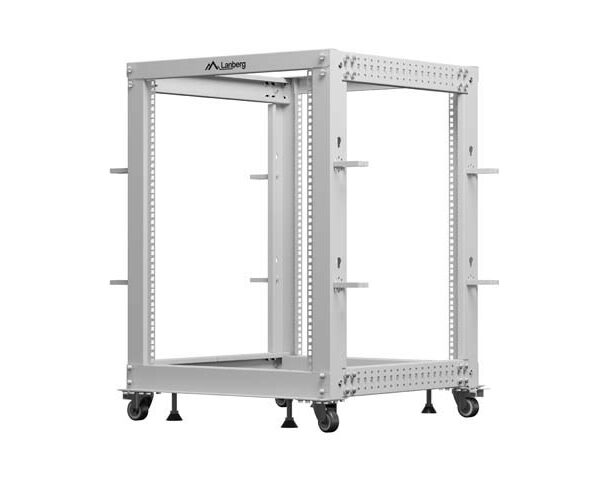 OPEN RACK 19" 15U 600X600-1100 VERSTELBAAR GRIJS LANBERG
