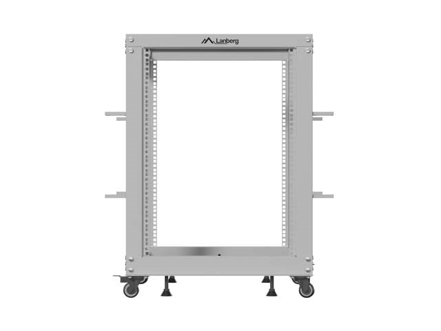 OPEN RACK 19" 15U 600X600-1100 VERSTELBAAR GRIJS LANBERG