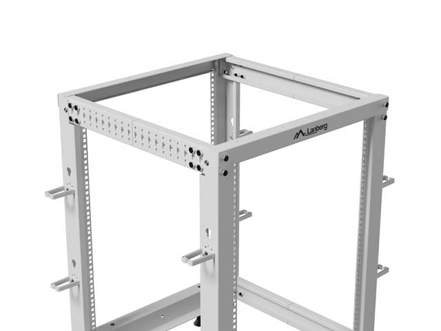OPEN RACK 19" 15U 600X600-1100 VERSTELBAAR GRIJS LANBERG