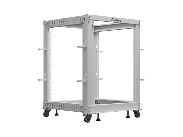 OPEN RACK 19" 15U 600X600-1100 VERSTELBAAR GRIJS LANBERG