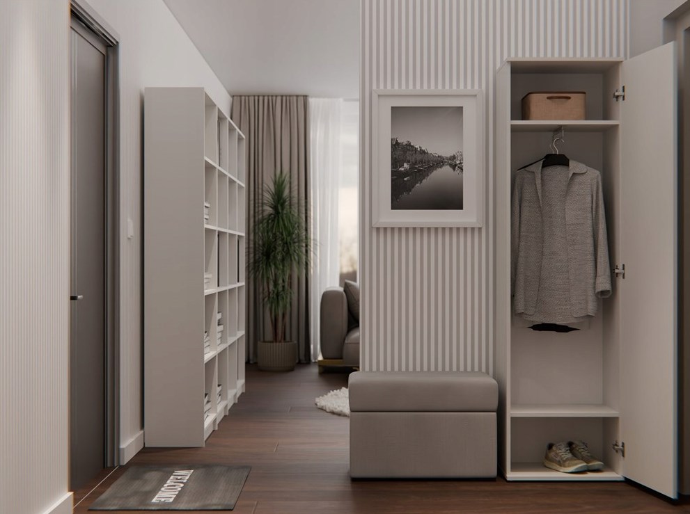 DUO KAST KASJMIERKLEURIGE SET