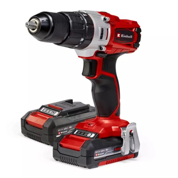Einhell TE-CD 18/2 18750 RPM Zonder sleutel 1,45 kg Zwart, Rood