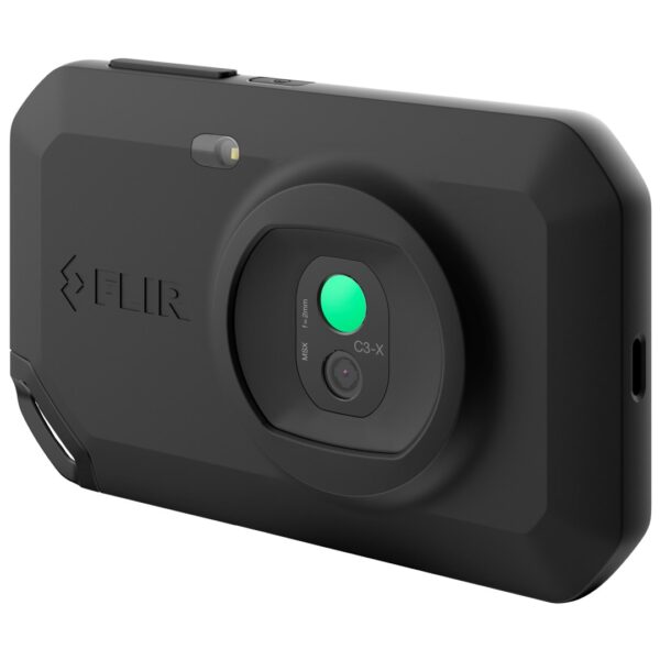FLIR C3-X​ warmtebeeldcamera Zwart 1800 mAh Vanadium Oxide Uncooled Focal Plane Arrays Ingebouwd display 128 x 96 Pixels LCD 640 x 480 Pixels