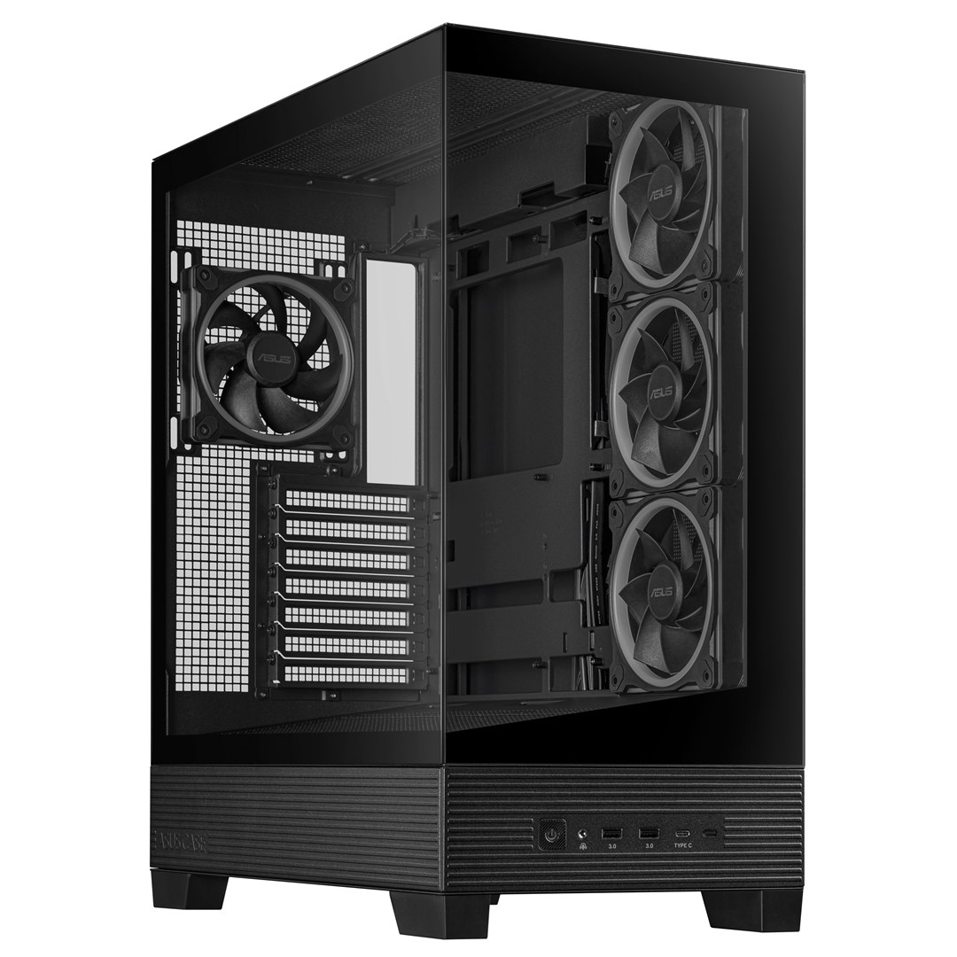 ASUS A31 Plus TG ARGB BLACK Midi Tower Zwart