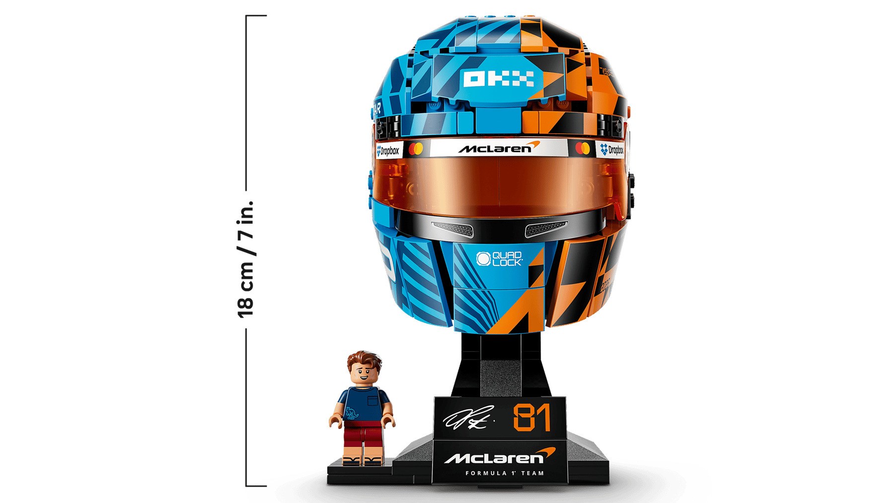 LEGO EDITIONS 43017 McLaren Mastercard F1 Team: de helm van Oscar Piastri
