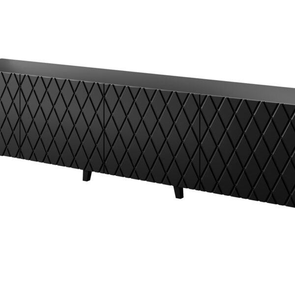 RTV kast ASTI 200x42x52 mat zwart