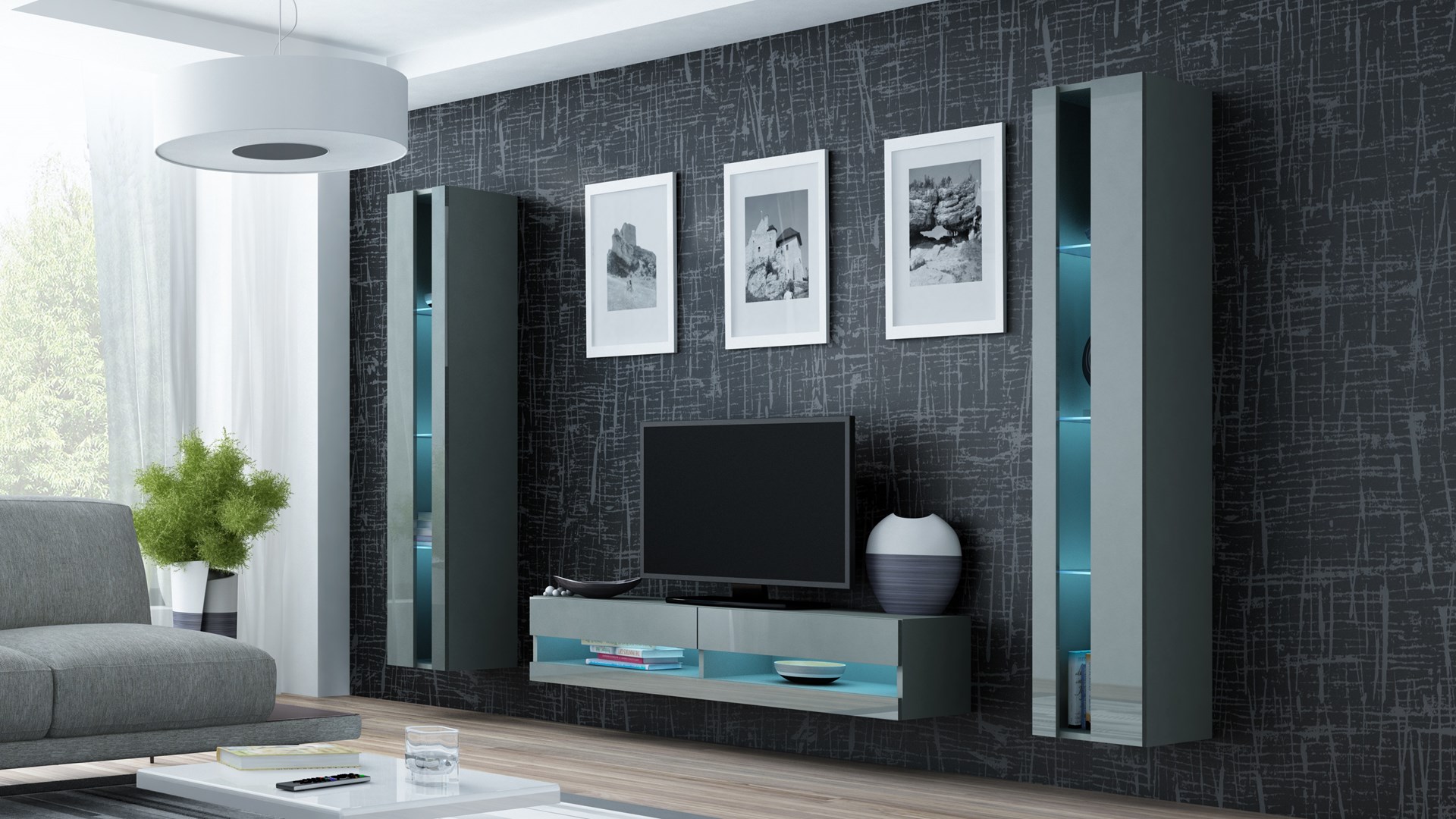 Cama RTVVIGO140N s/s TV meubel & entertainment center 2 schappen